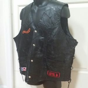 Born to Be Wild Motorcycle Vest Sz XXL Black